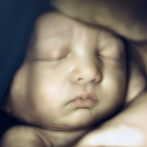 AI-enhanced 8K ultrasound — baby profile with realistic features